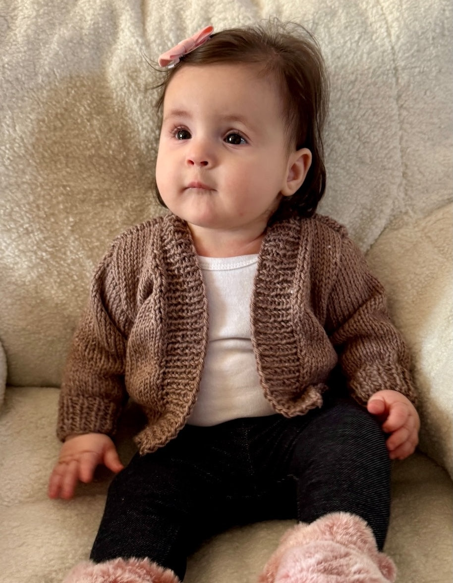 Amity Baby Cardigan - Knitting Pattern