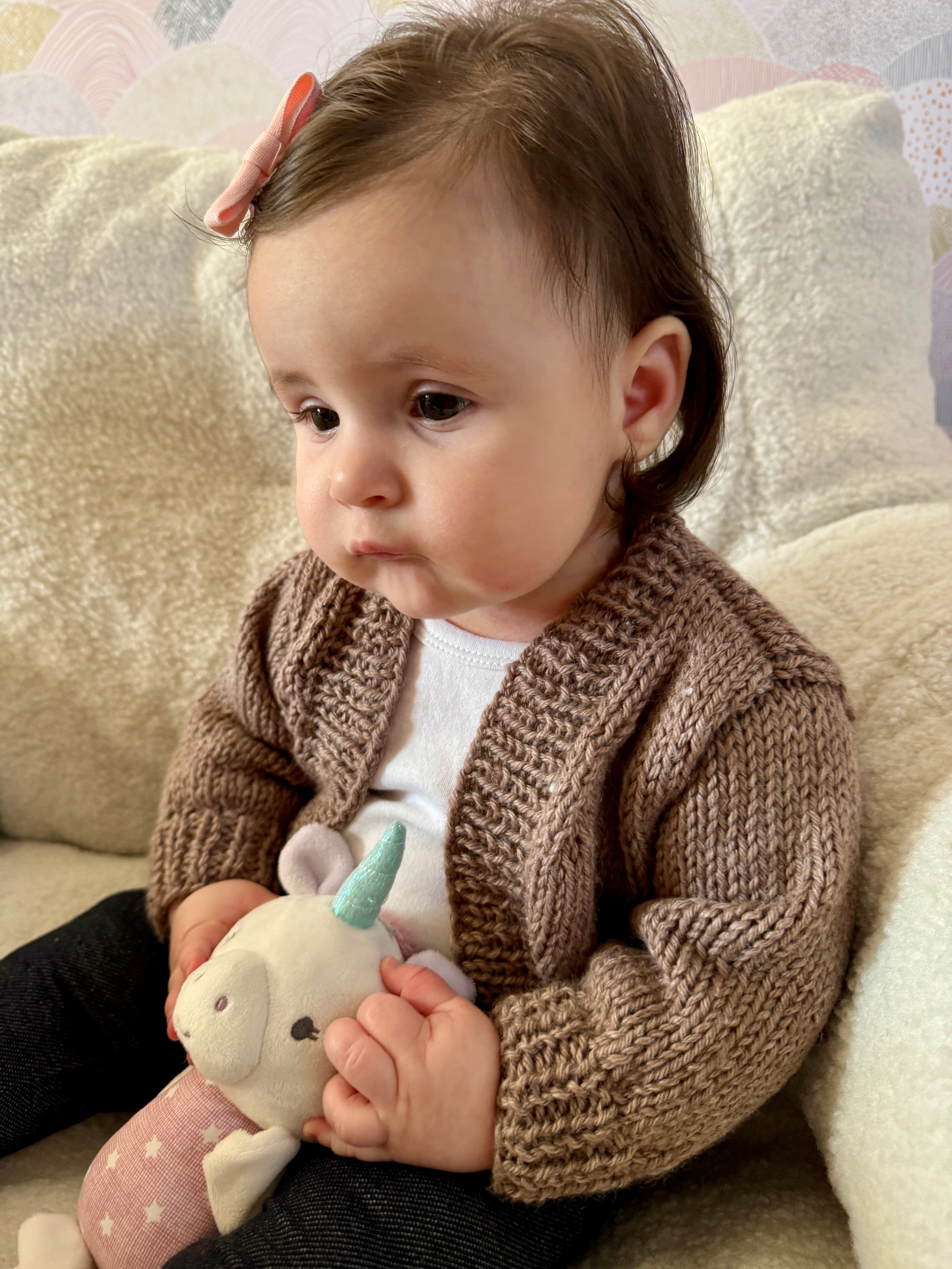 Amity Baby Cardigan - Knitting Pattern