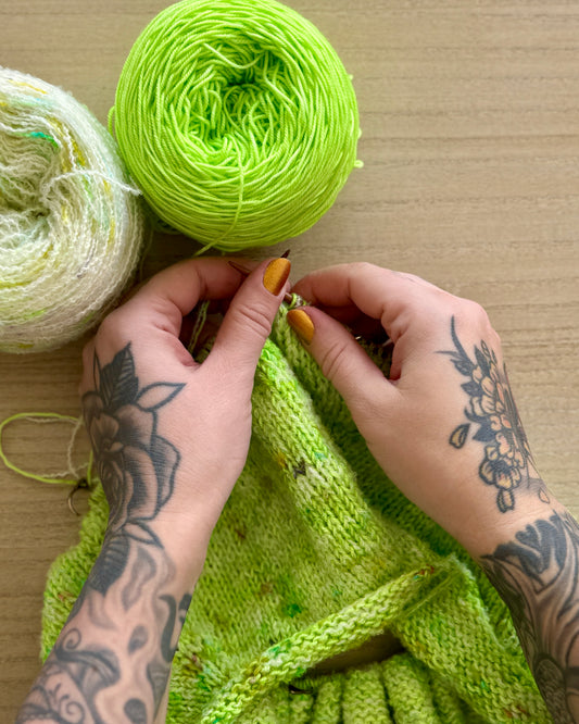 Confetti Crop Yarn Pack – Lime + Confetti
