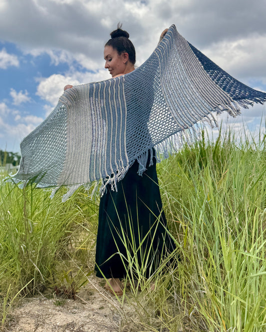 Coastal Drift Wrap - Knitting Pattern