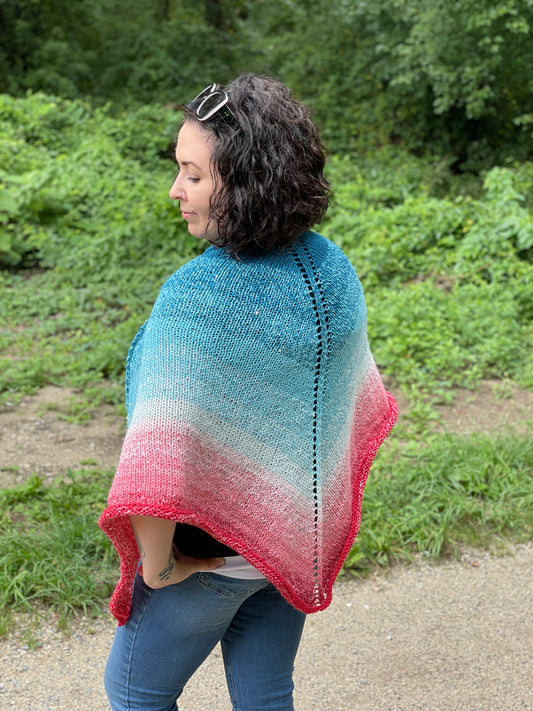 Most Basic Knit Shawl - Free Knitting Pattern