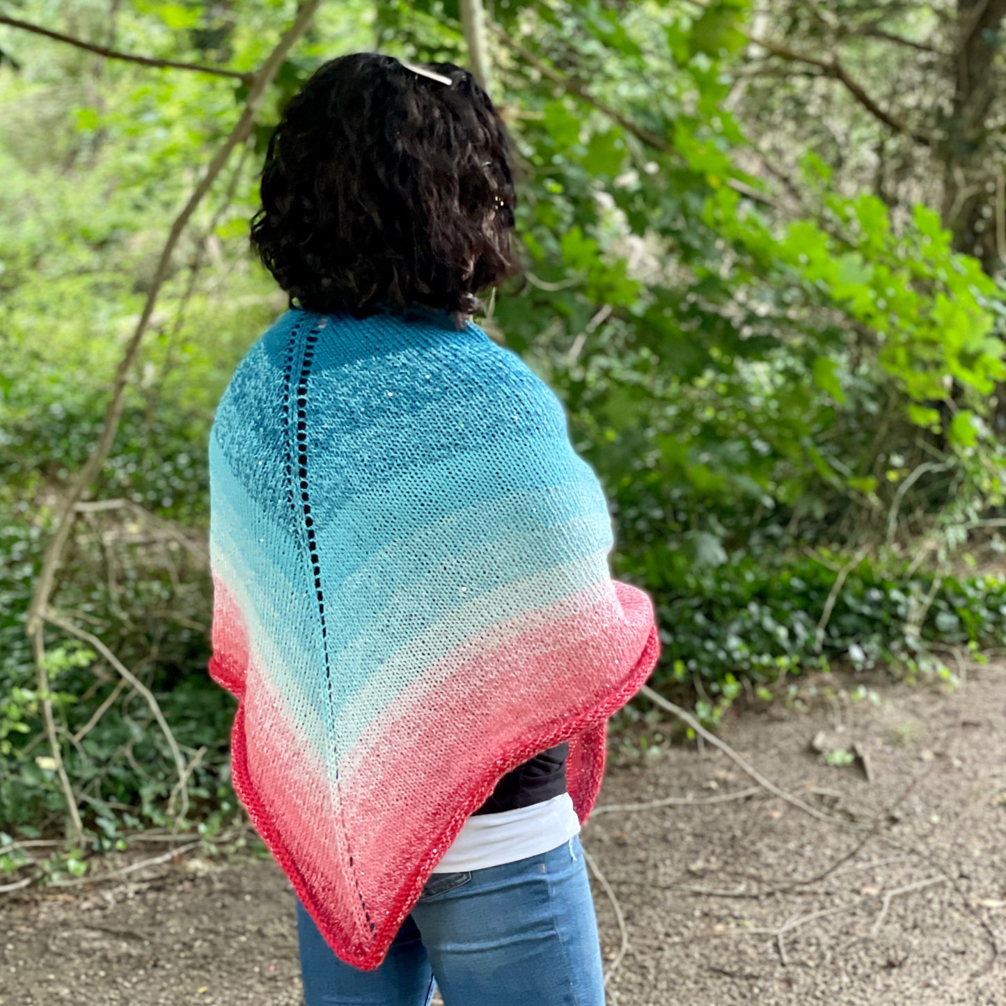 Most Basic Knit Shawl - Free Knitting Pattern