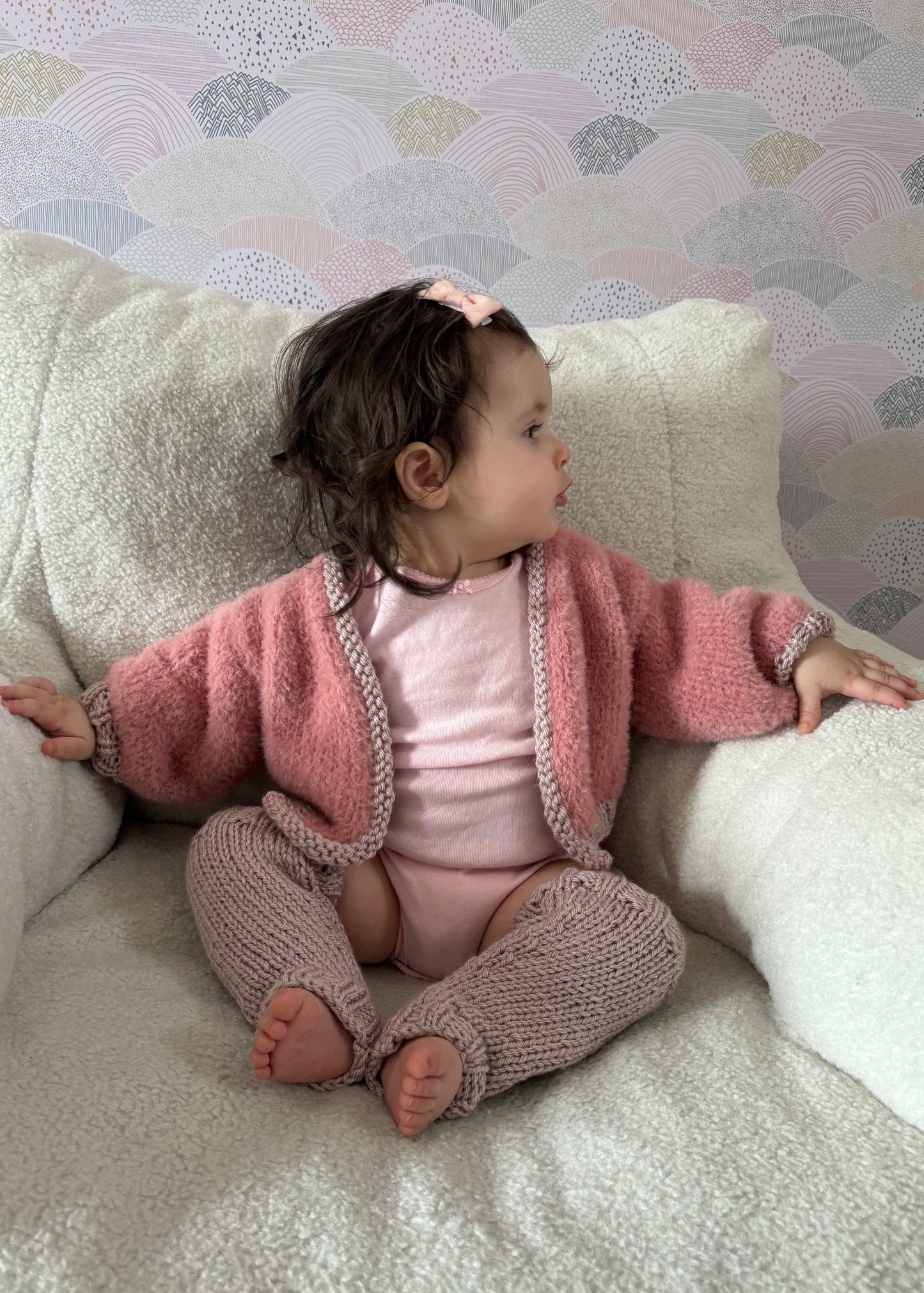 Mini Party Cardi & Leg Warmers - Knitting Pattern