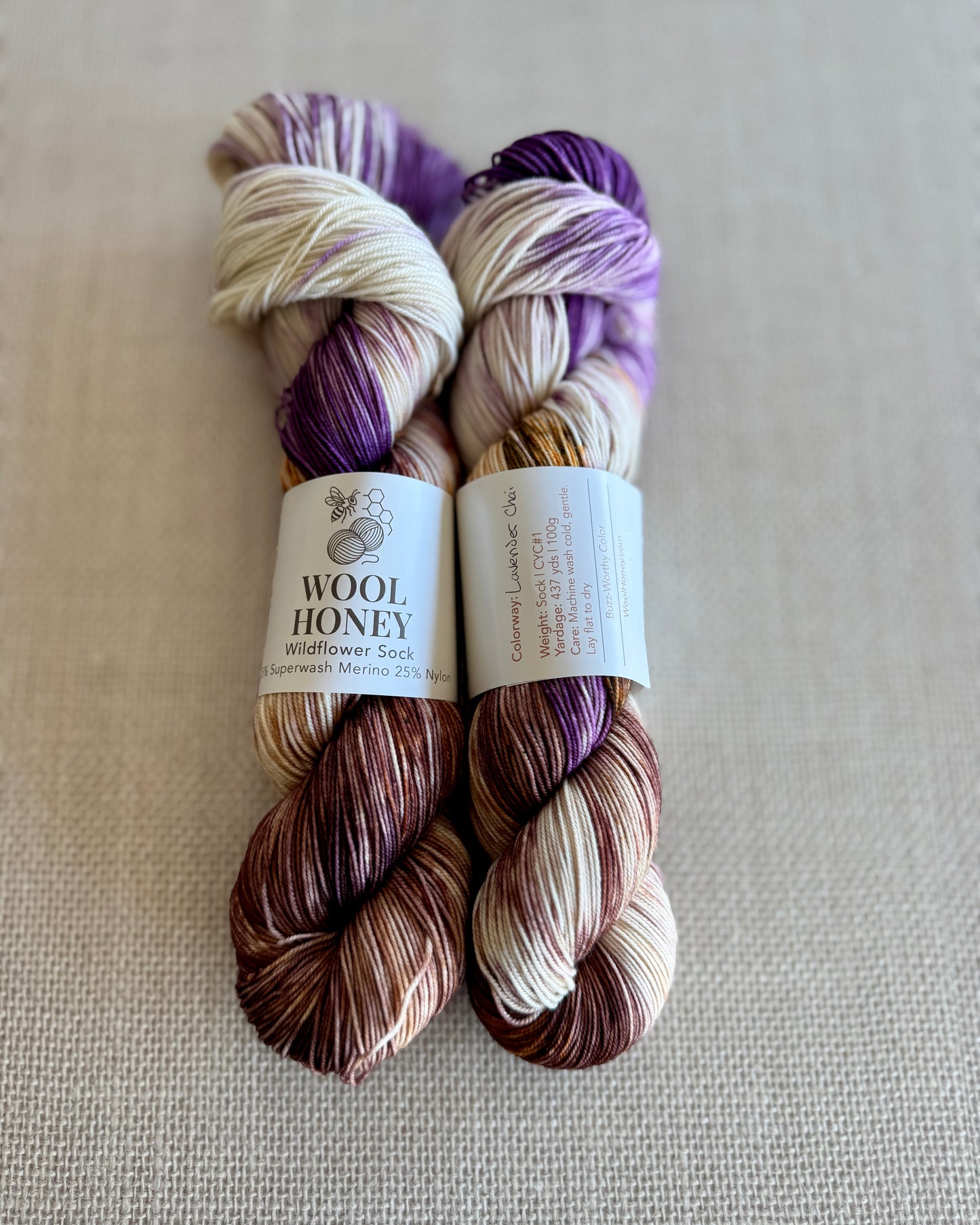 Wildflower Sock Yarn | Lavender Chai