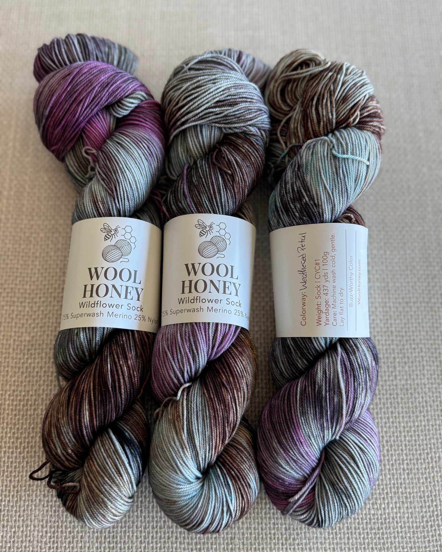 Wildflower Sock Yarn | Withered Petal