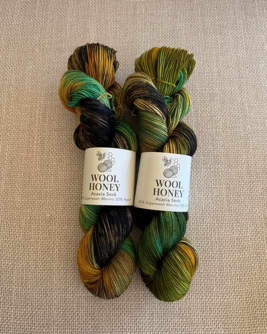 Acacia Sock Yarn | Woodland Ember