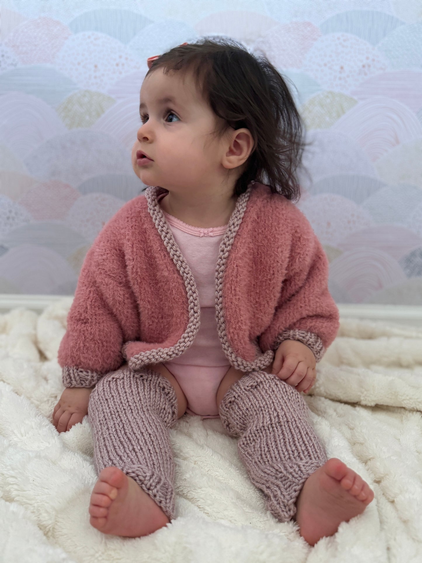 Mini Party Cardi & Leg Warmers - Knitting Pattern