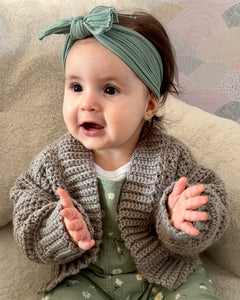 Lil Rascal Baby Cardigan - Crochet Pattern