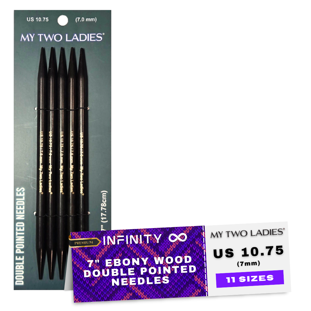 Infinity | Double Pointed Needles | Ebony | 11 Sizes