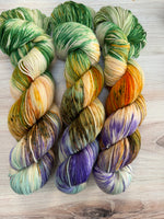 Load image into Gallery viewer, Zombie Sock Yarn 2023 - Zombie In The Flower Patch

