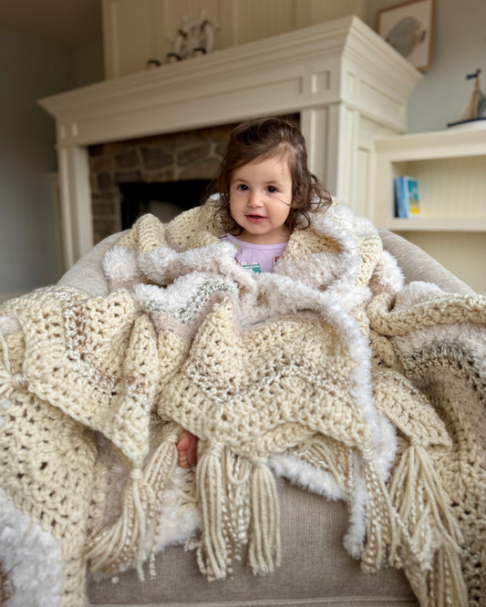 Beach Road Blanket – Easy Crochet Blanket Pattern PDF | Modern Throw