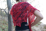 Load image into Gallery viewer, Red Queen Shawl - Fiddle Knits Designs
