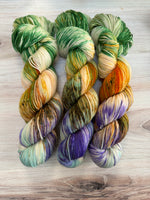 Load image into Gallery viewer, Zombie Sock Yarn 2023 - Zombie In The Flower Patch
