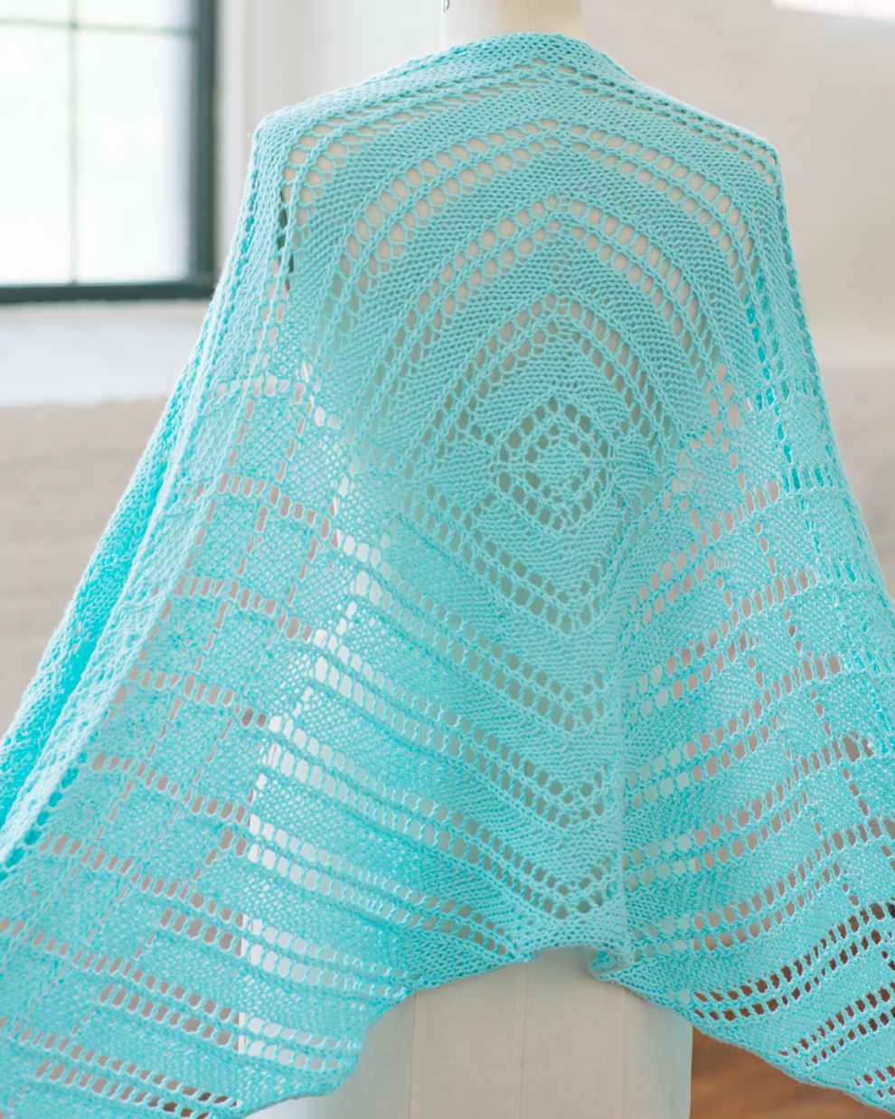 Garden Party Shawl Knitting Pattern | Worsted Weight Lace Shawl – 1 ...