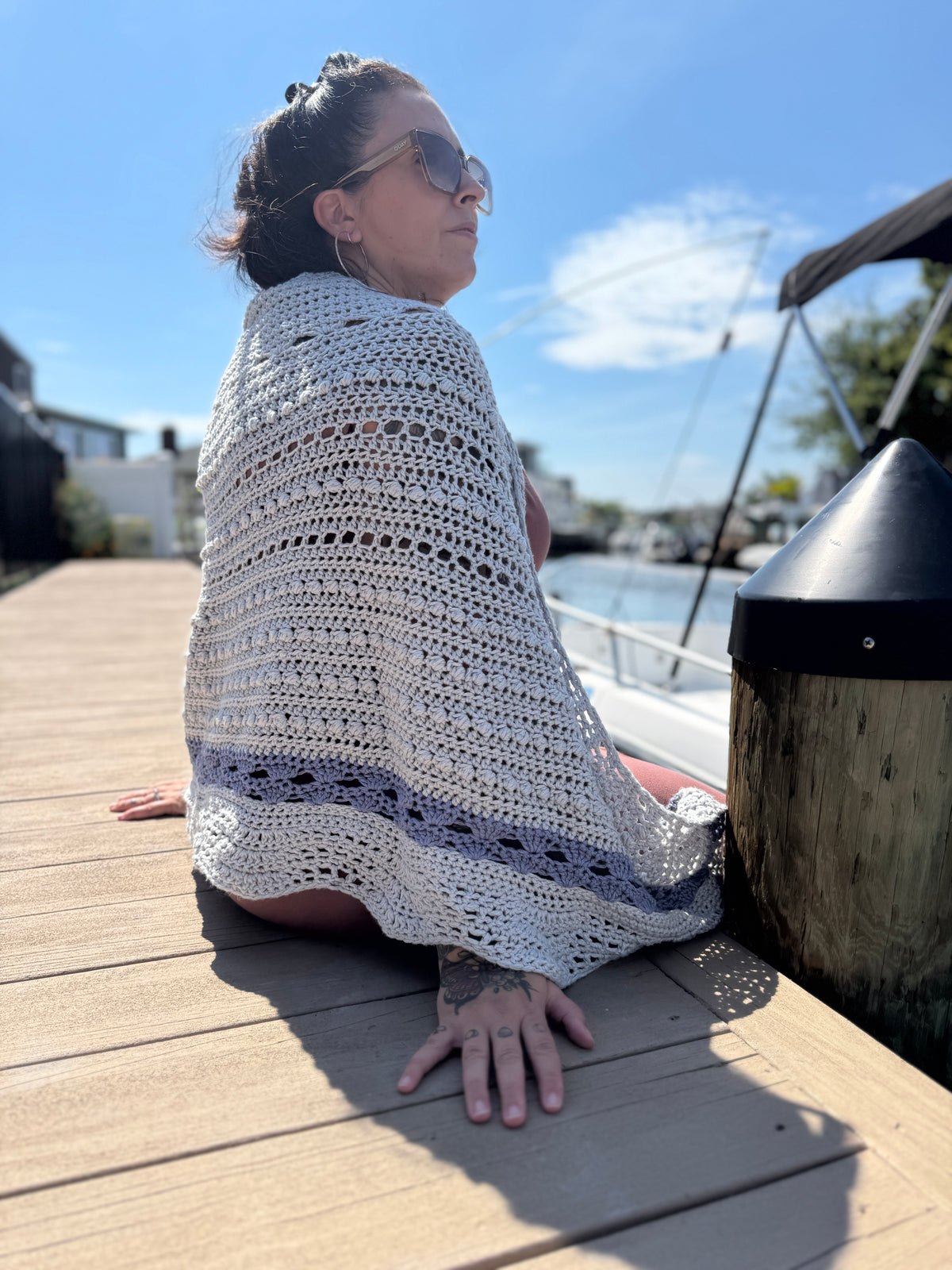 Shoreline Crochet Shawl Pattern