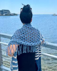 Tide and Texture Wrap - Crochet Pattern