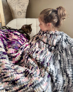 Load image into Gallery viewer, My Favorite Knit Throw Pattern | Beginner-Friendly Modern Throw
