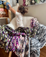 Load image into Gallery viewer, My Favorite Knit Throw Pattern | Beginner-Friendly Modern Throw
