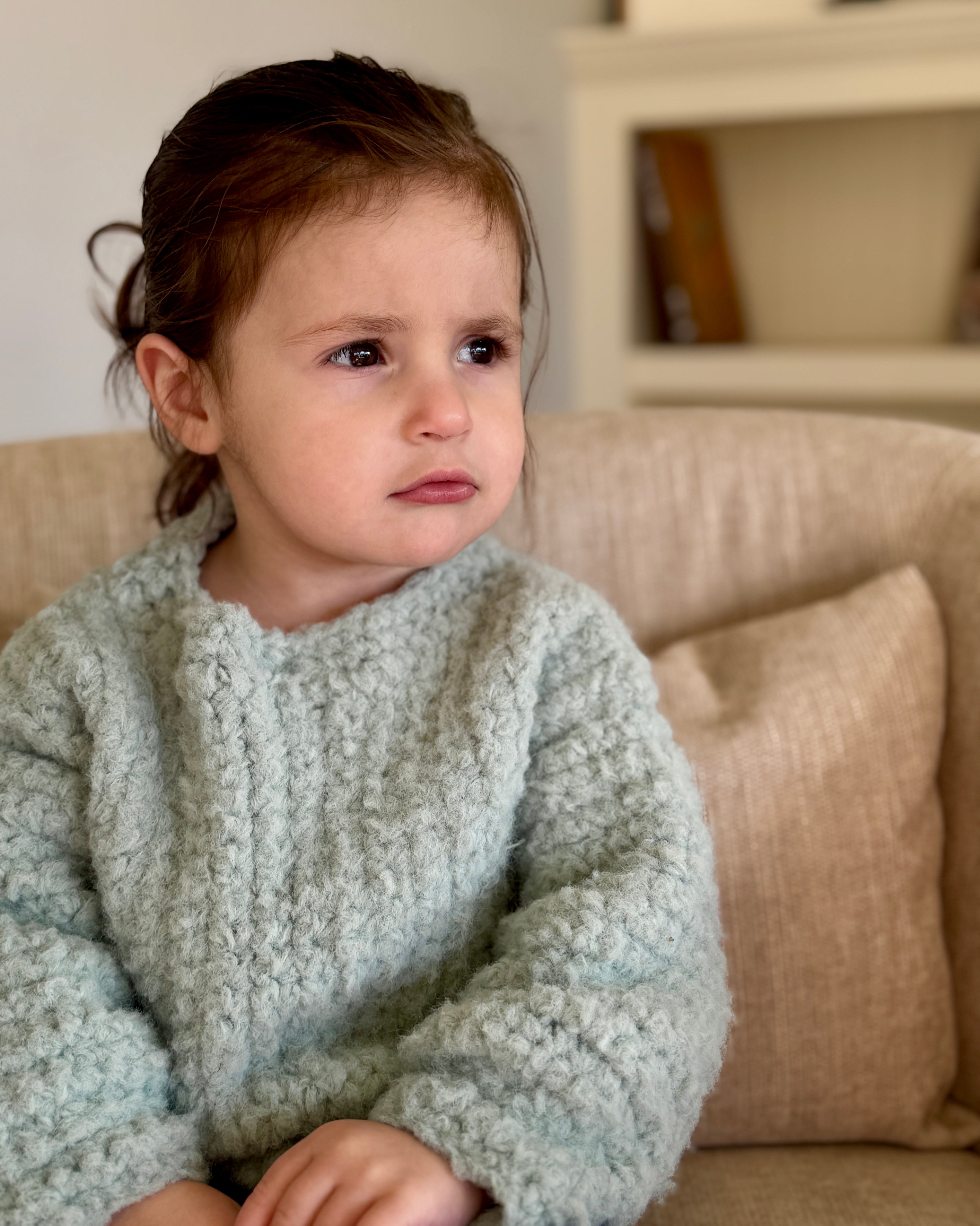 The Fluffy Baby Sweater - Crochet Pattern