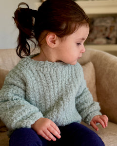 The Fluffy Baby Sweater - Crochet Pattern