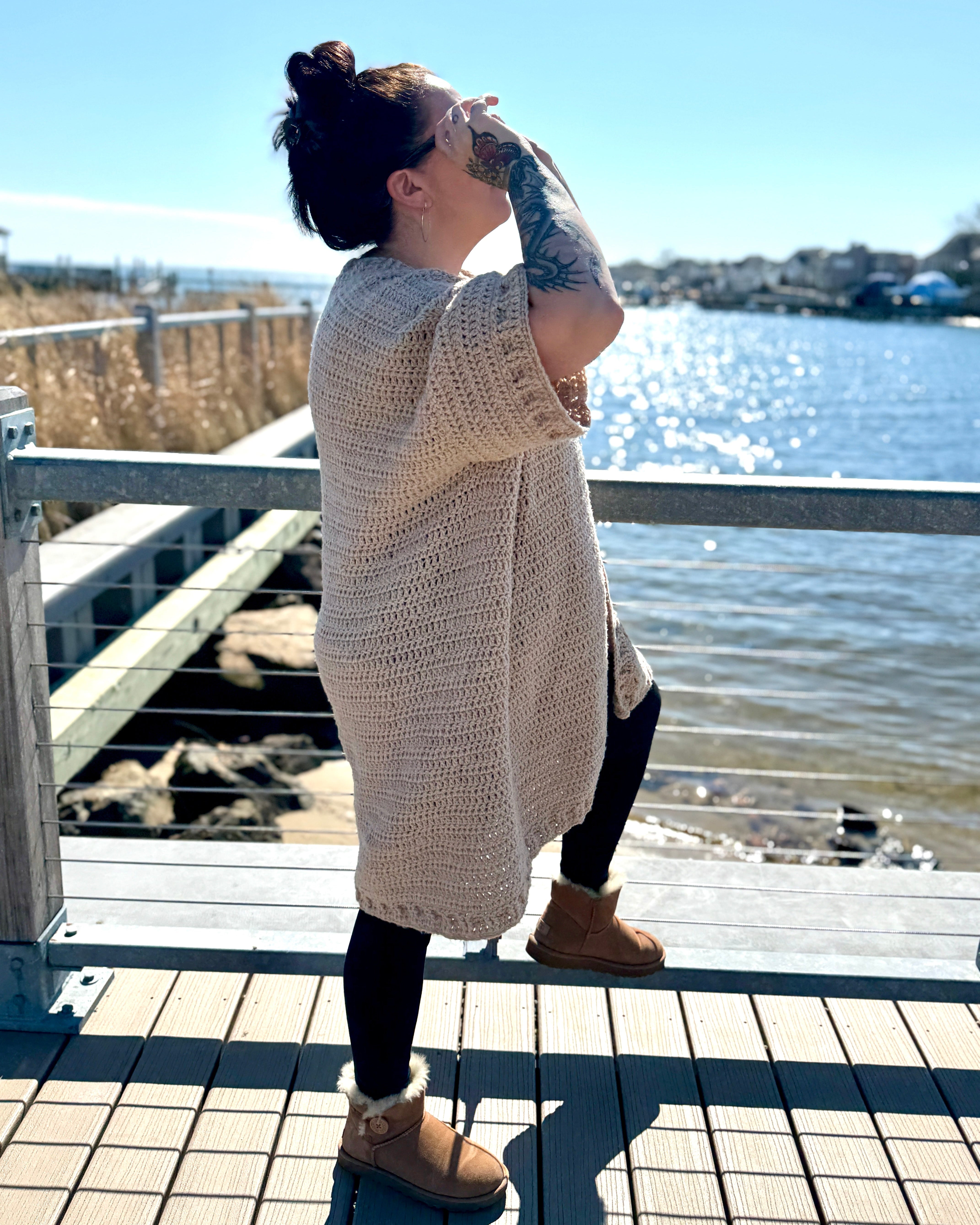 Biltmore Blanket Cardigan - Crochet Pattern