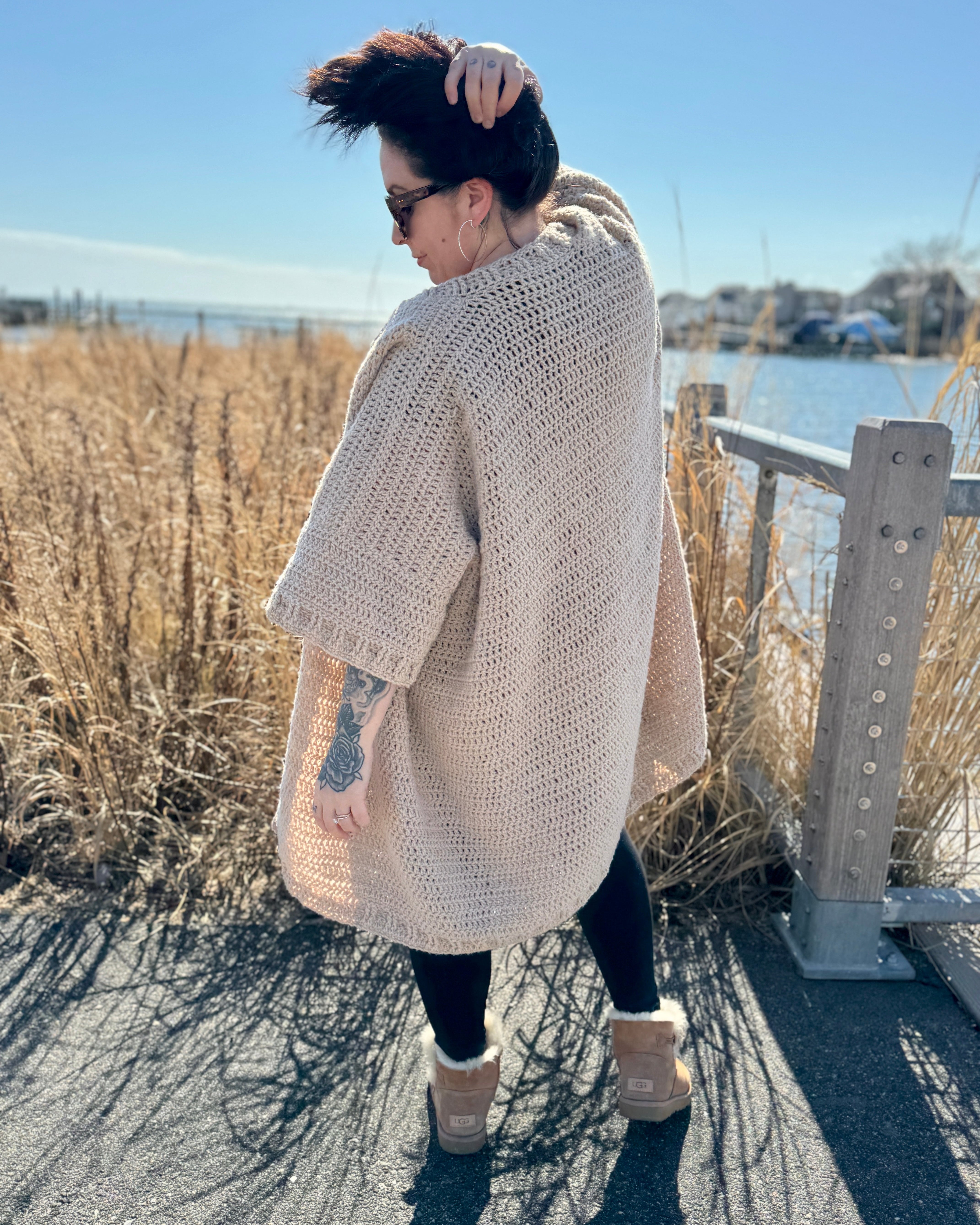 Biltmore Blanket Cardigan - Crochet Pattern