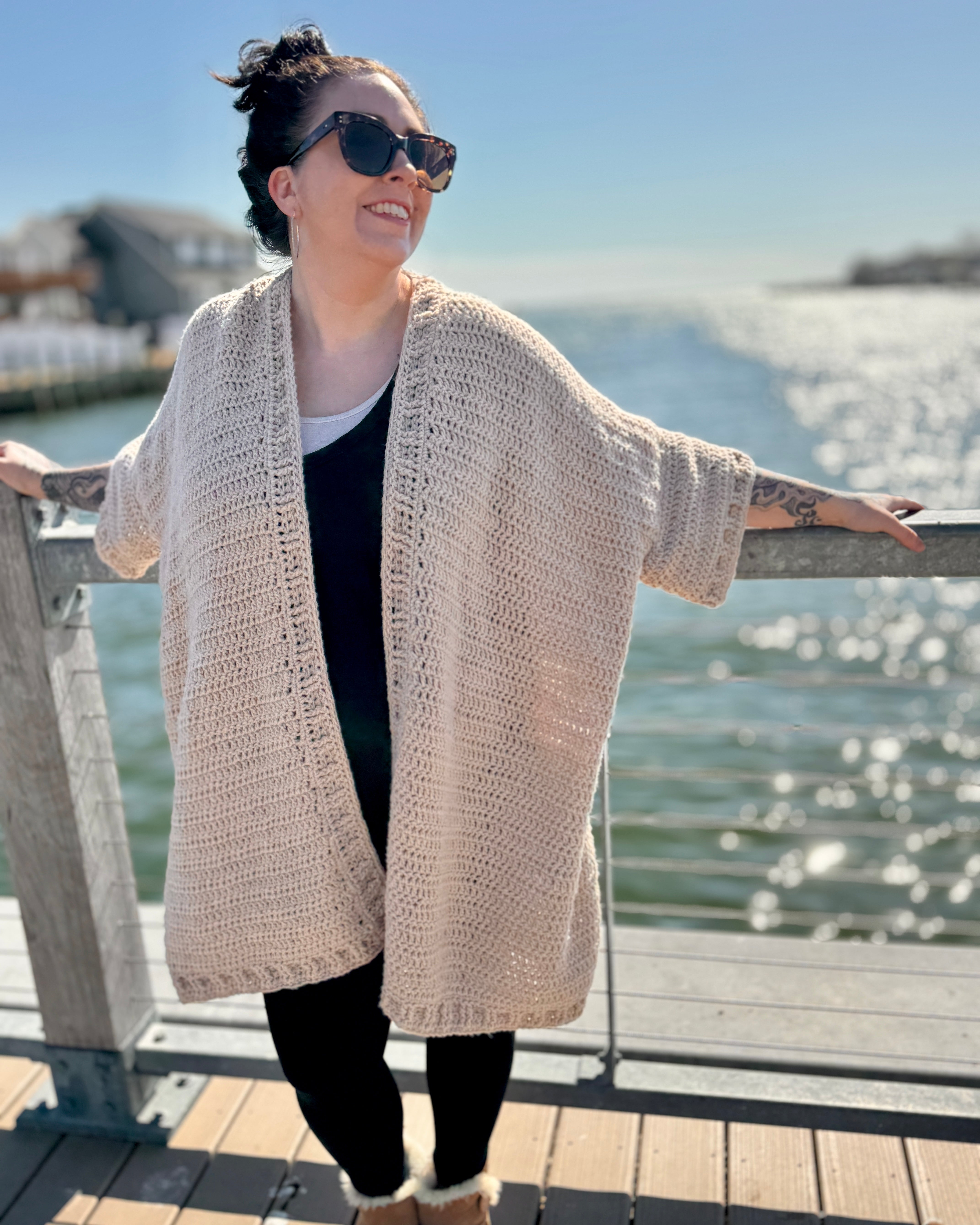 Biltmore Blanket Cardigan - Crochet Pattern