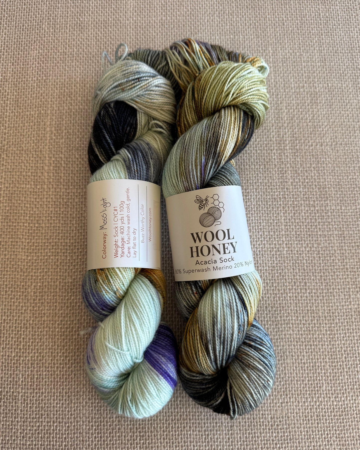 Acacia Sock Yarn | Mosslight