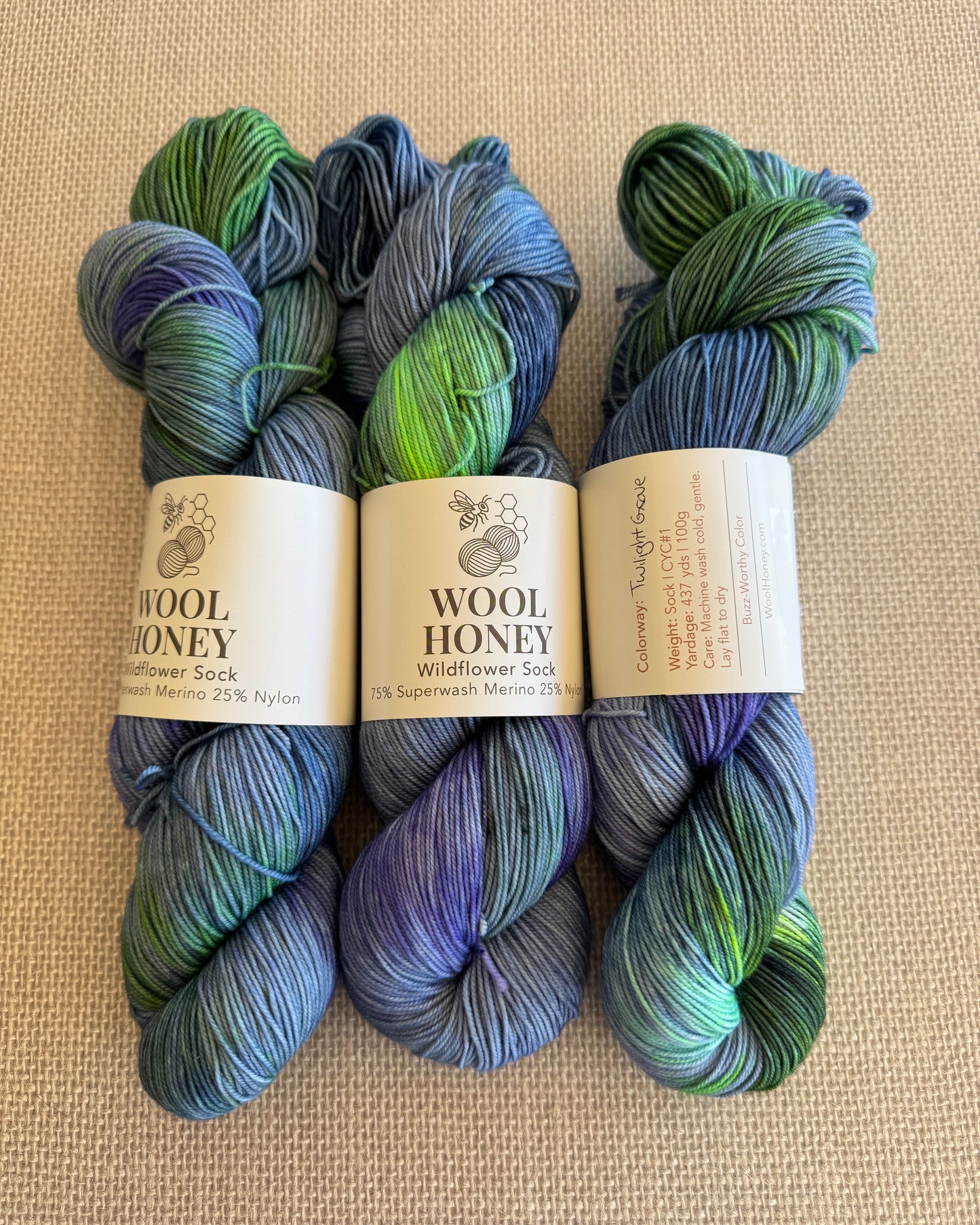 Wildflower Sock Yarn | Twilight Grove
