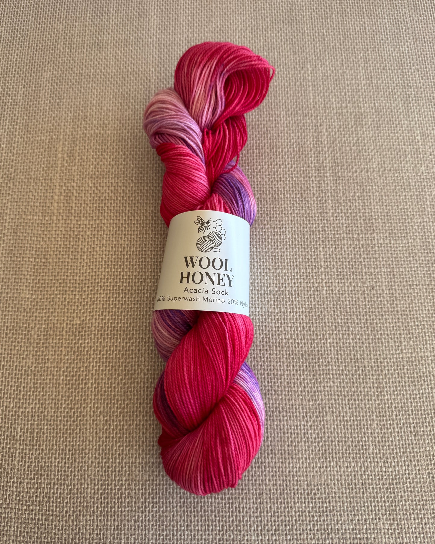 Acacia Sock Yarn | Berry Bramble