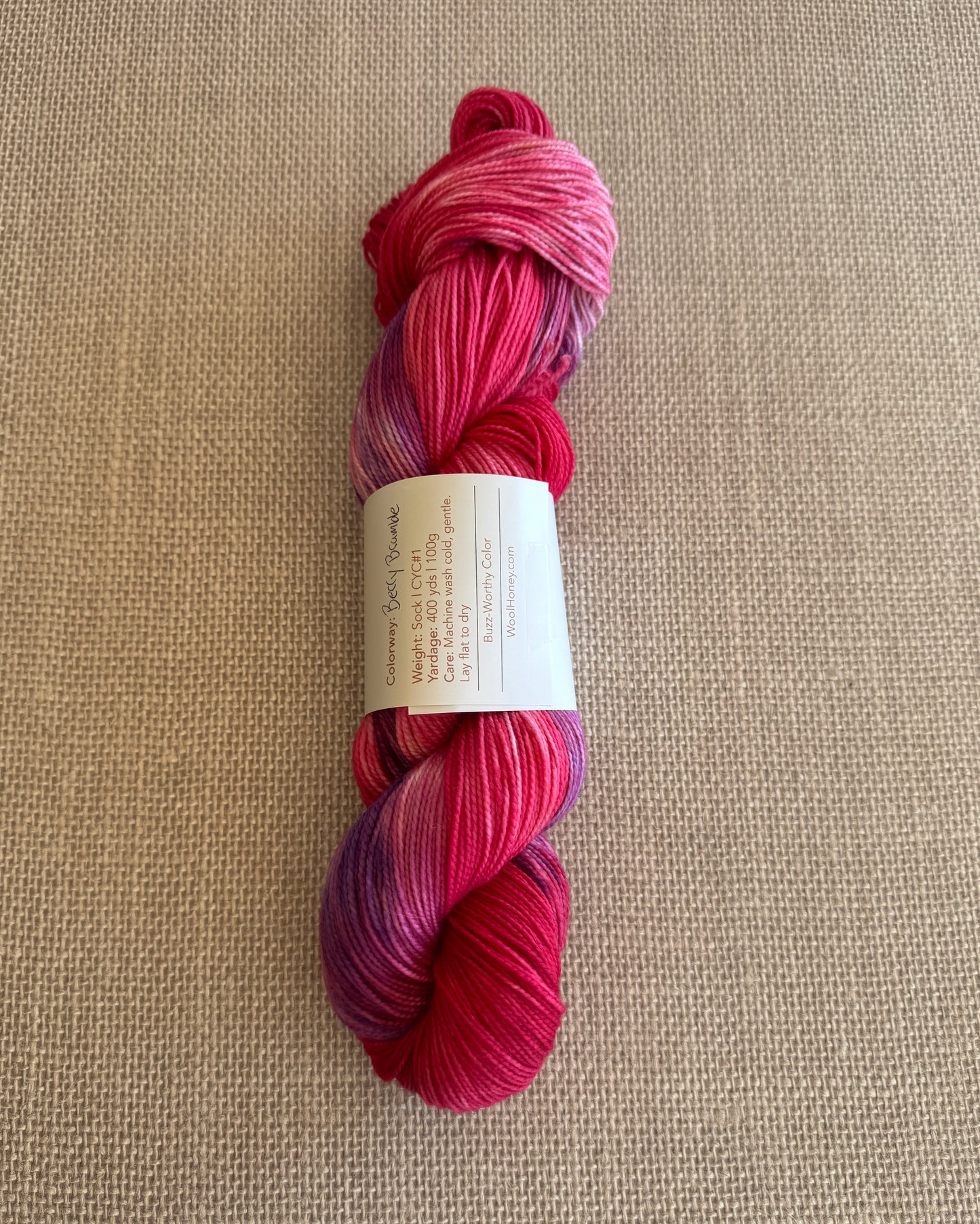 Acacia Sock Yarn | Berry Bramble