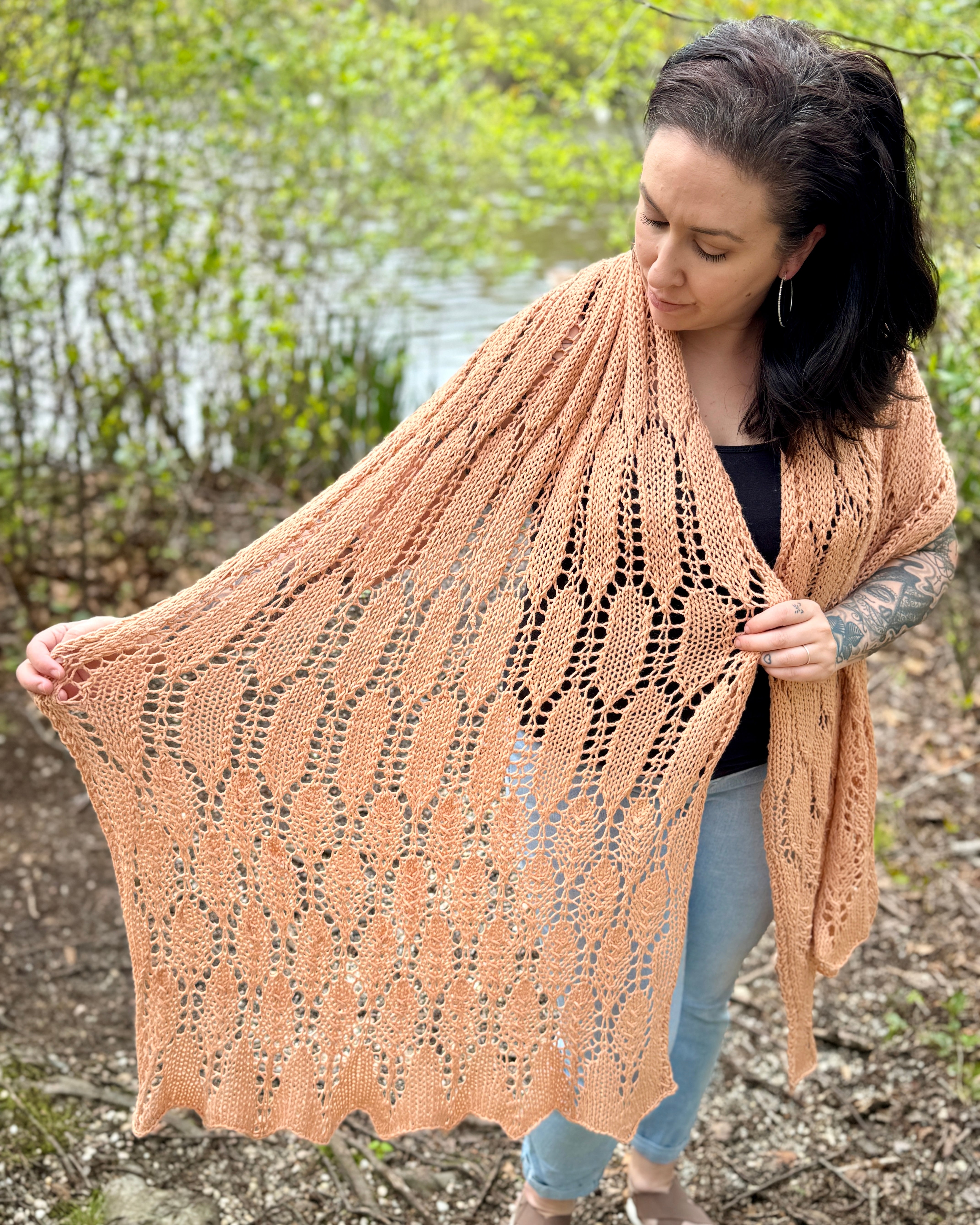 Marion Wrap - Knit Shawl pattern