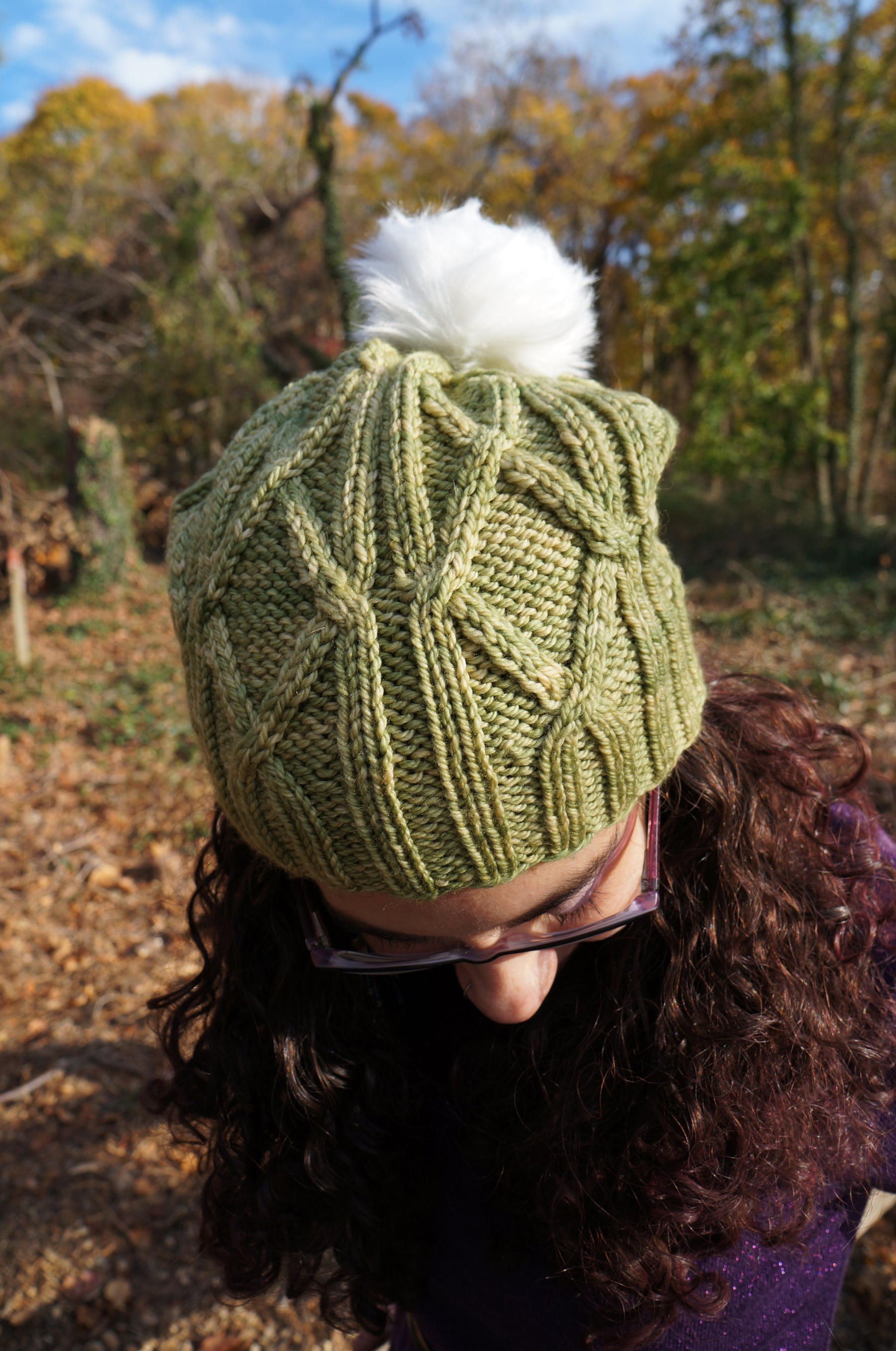 Needles & Leaves Hat - Knitting Pattern