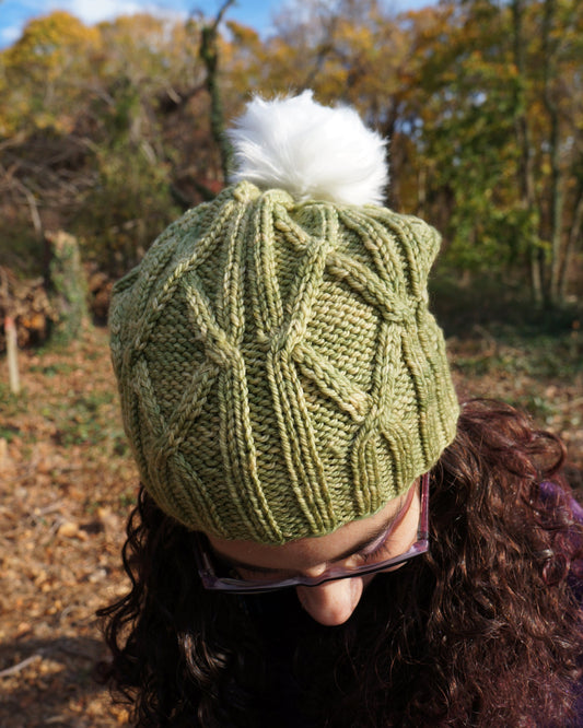 Needles & Leaves Hat - Knitting Pattern
