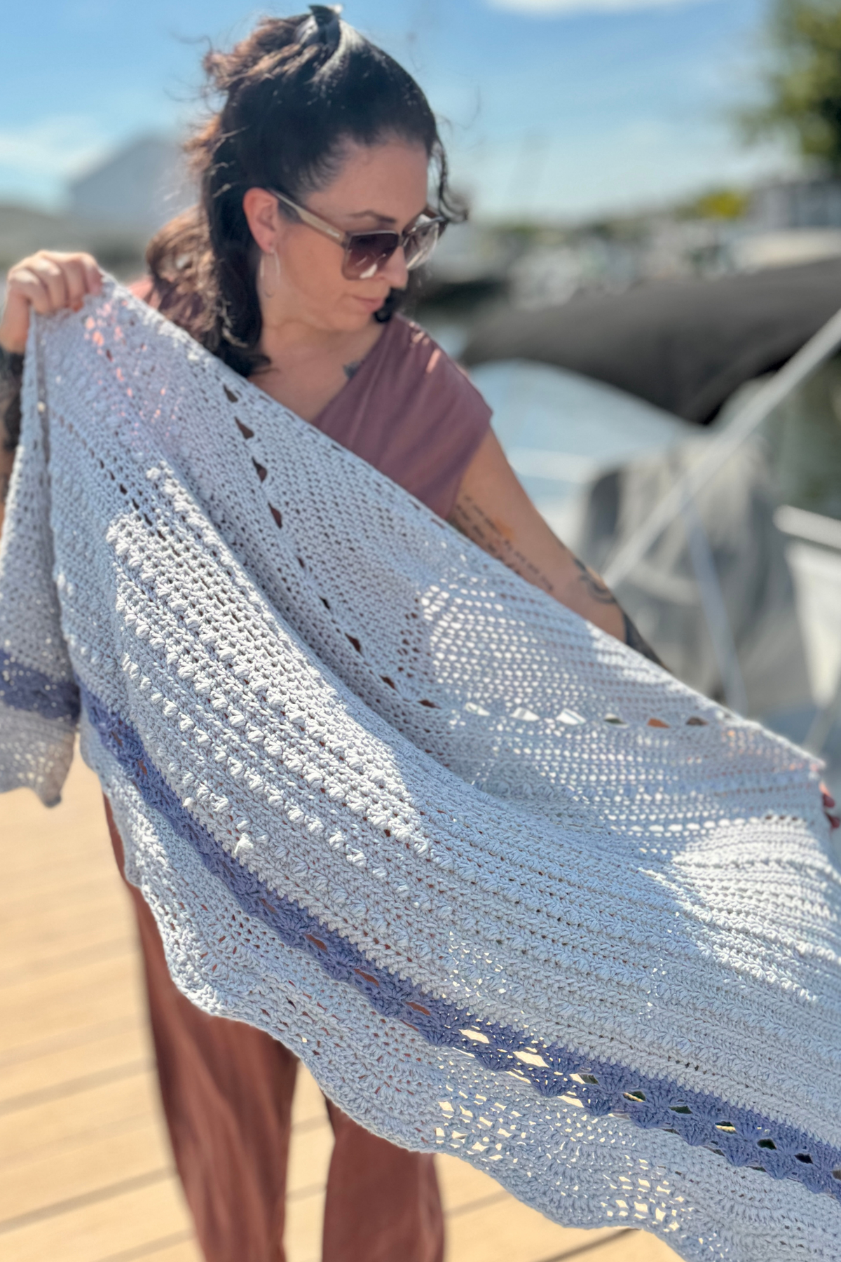 Shoreline Crochet Shawl Pattern