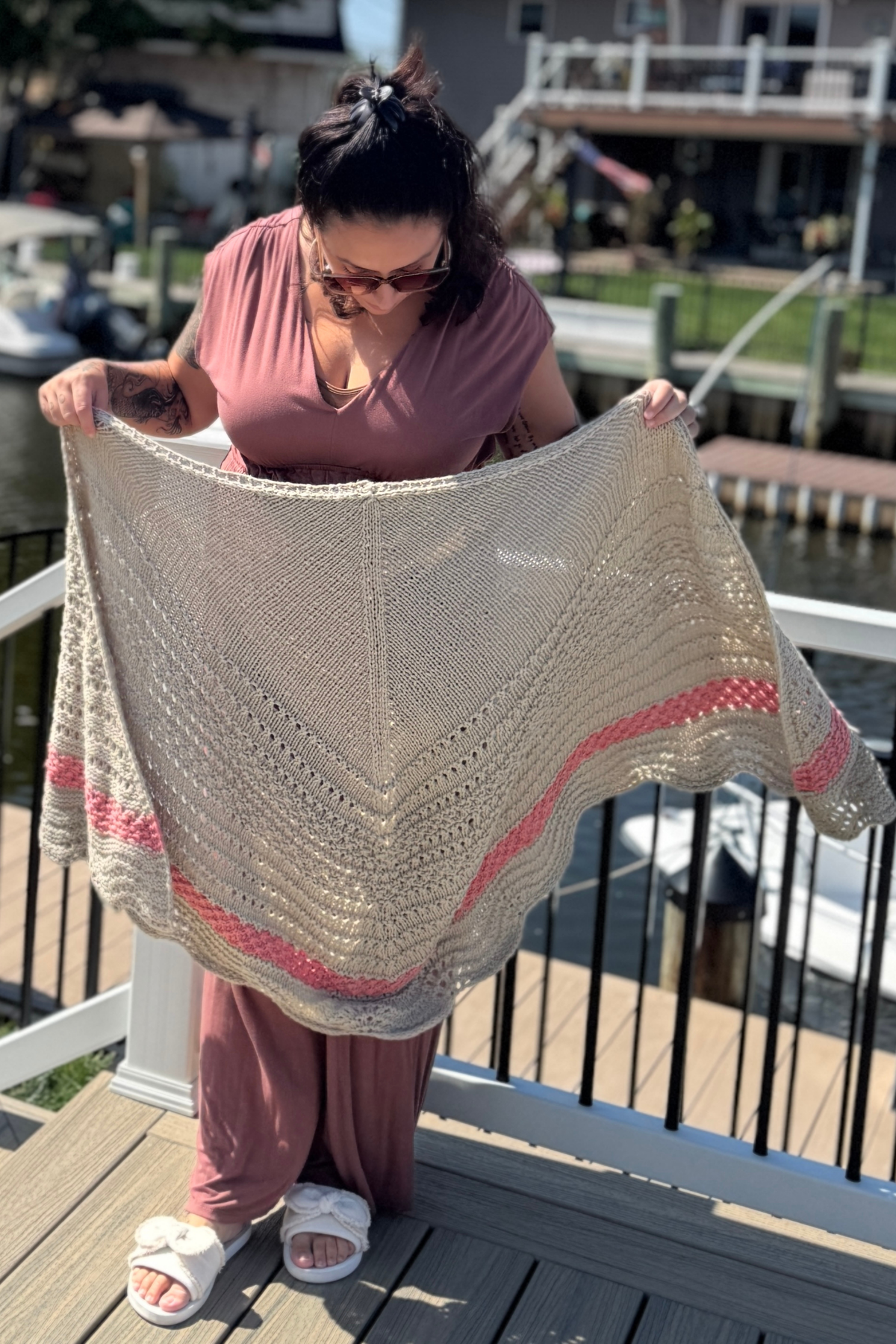 Shoreline Knit Shawl Pattern