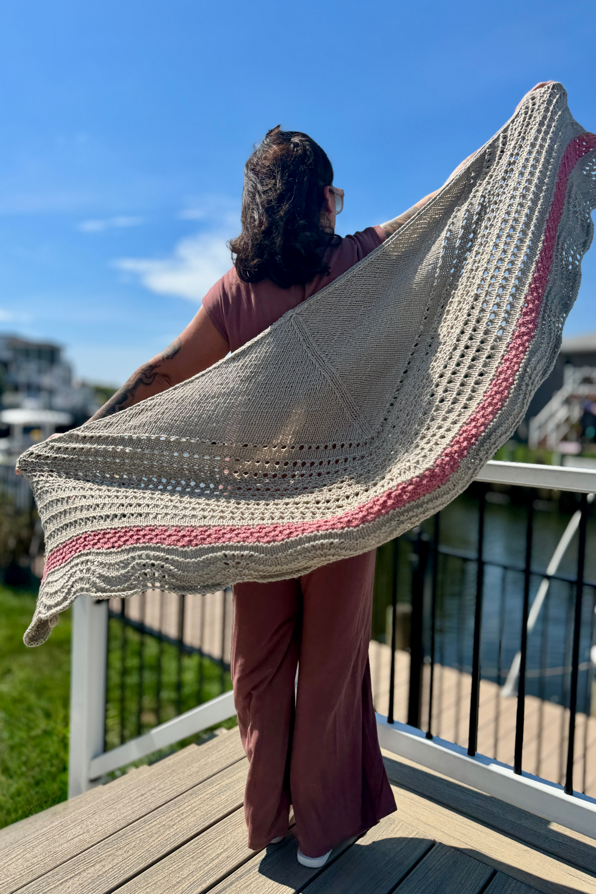 Shoreline Knit Shawl Pattern