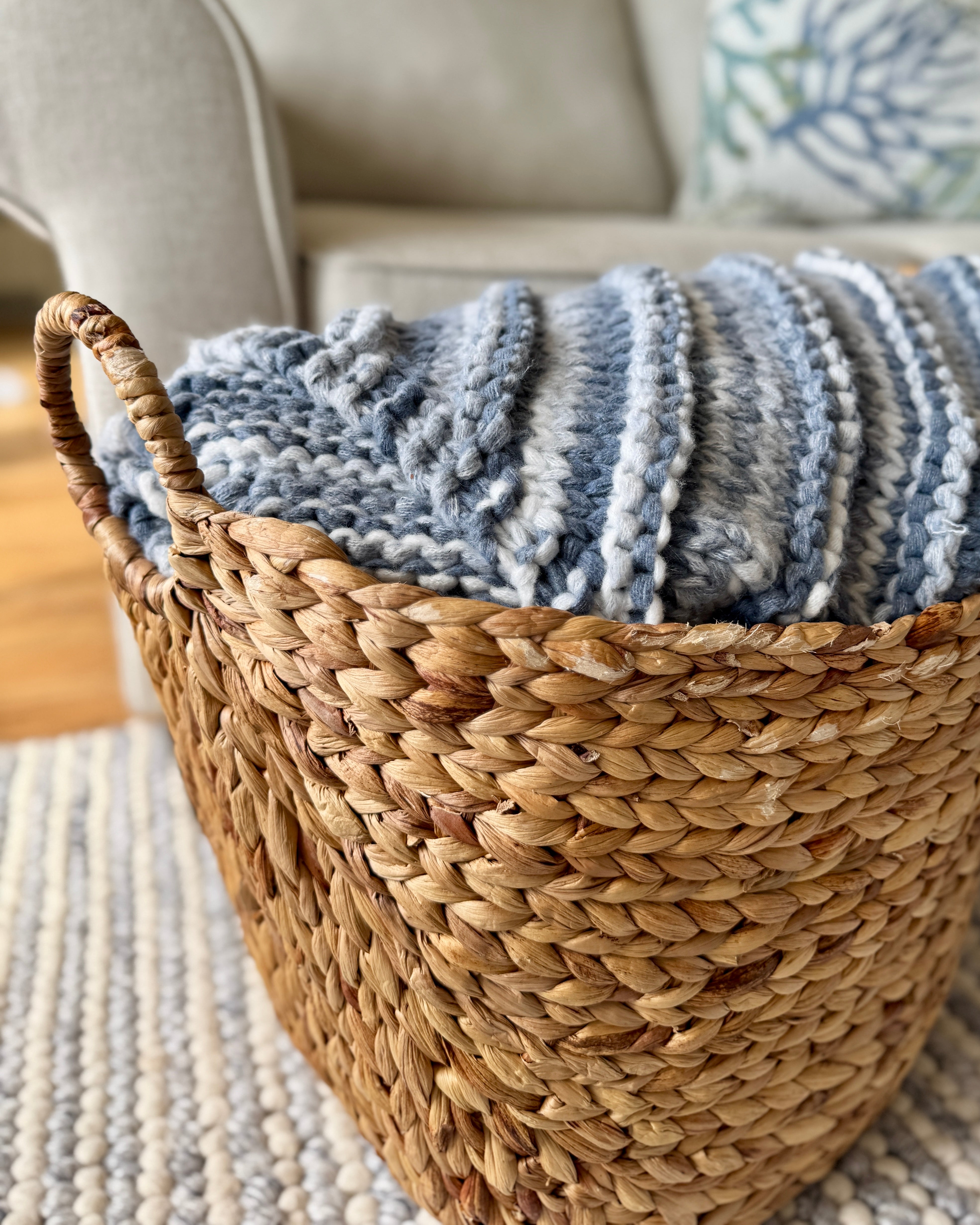 Sidewinder Throw - Knit Blanket Pattern PDF