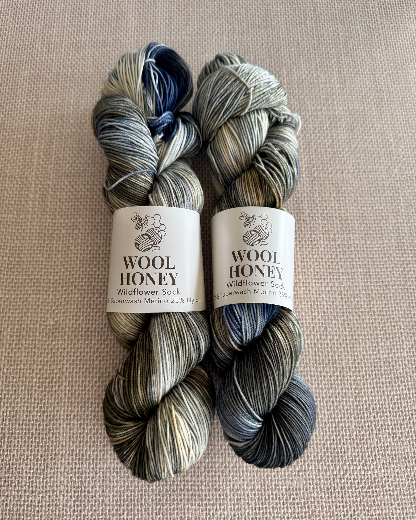 Wildflower Sock – Silvergrove | Hand Dyed Sock Yarn for Knitting & Crochet by Wool Honey