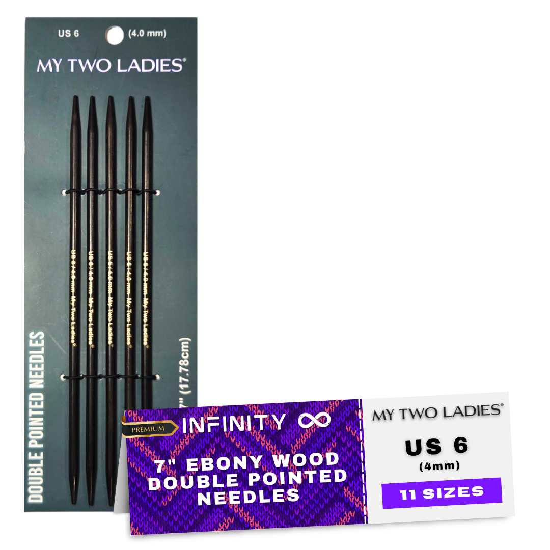 Infinity | Double Pointed Needles | Ebony | 11 Sizes