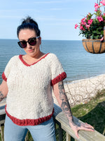 Load image into Gallery viewer, Freeport Raglan - Free Knitting Pattern
