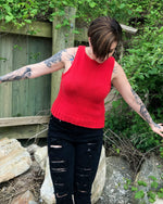 Load image into Gallery viewer, Avalon Tank Top - Free Knitting Pattern
