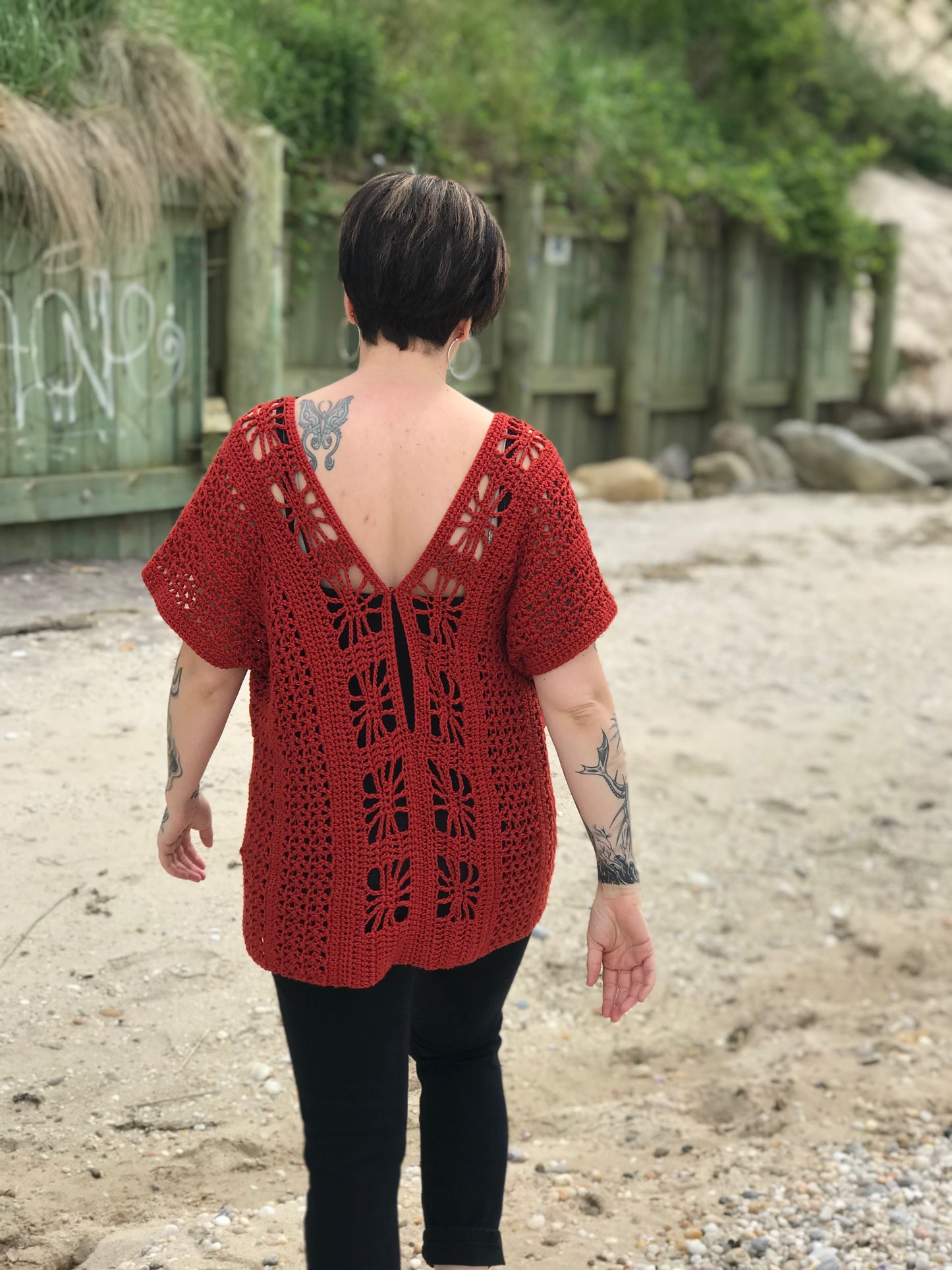 handmade crochet beach top – Somerset Beach Top free pattern