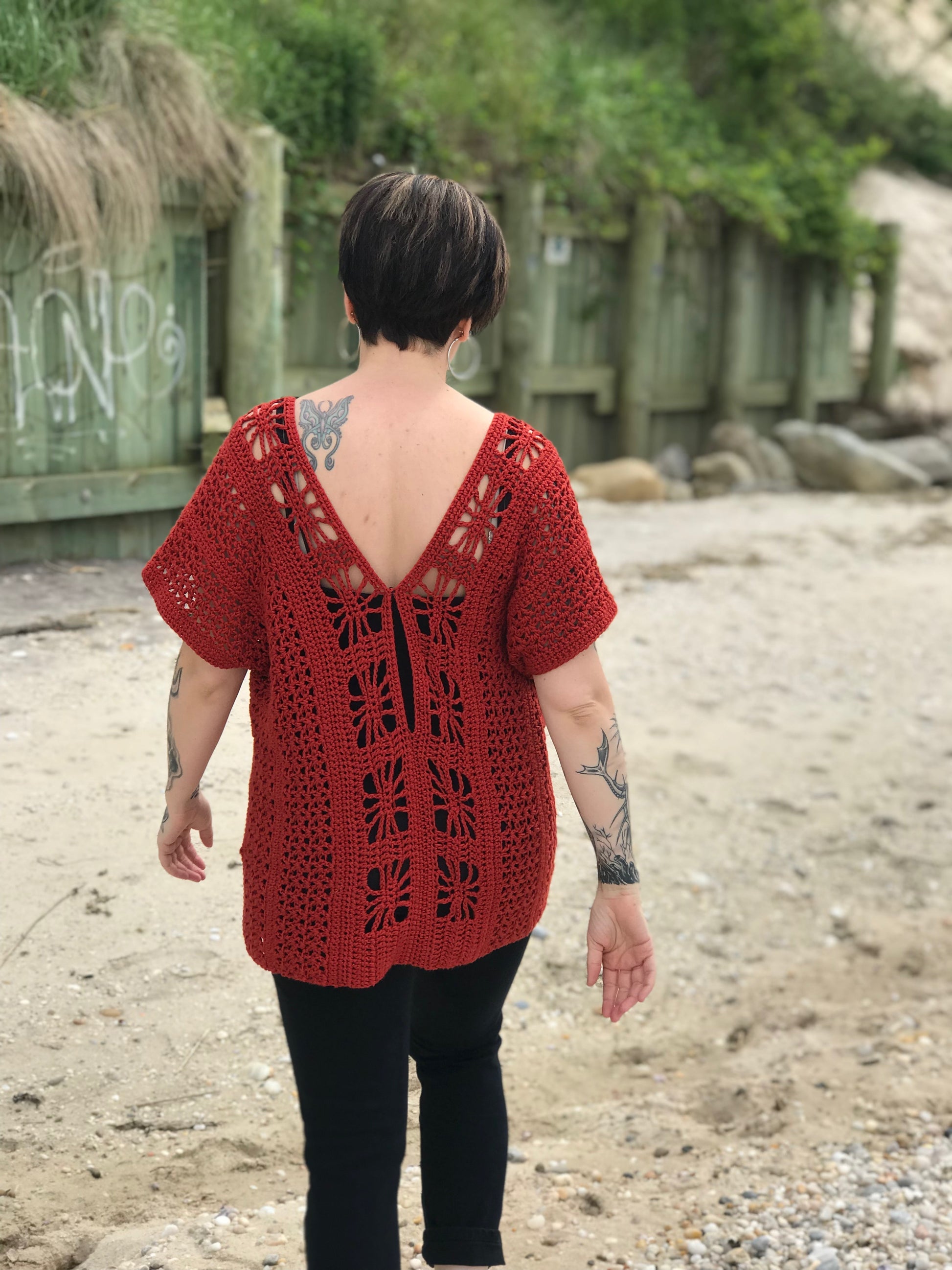 handmade crochet beach top – Somerset Beach Top free pattern